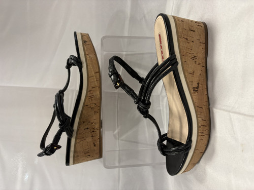 Vist Large View of Product Image Which is Used Prada Wedge Sandals 9