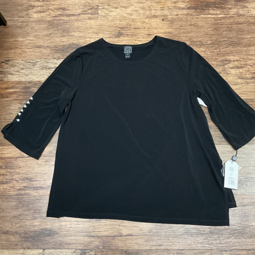 Vist Large View of Product Image Which is Used Clara Sun Woo Long Sleeve Top 1X-18