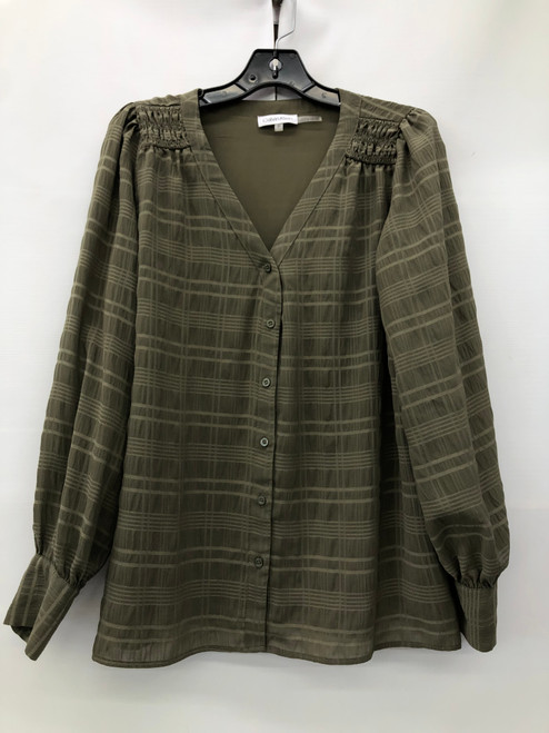 Vist Large View of Product Image Which is Used Calvin Klein Long Sleeve Top S-4/6