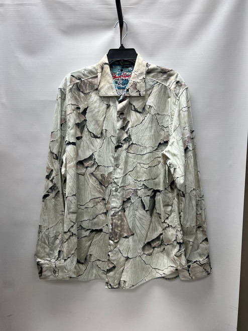 Vist Large View of Product Image Which is Used Robert Graham Mens Long Sleeve Top 2X/18-18.5