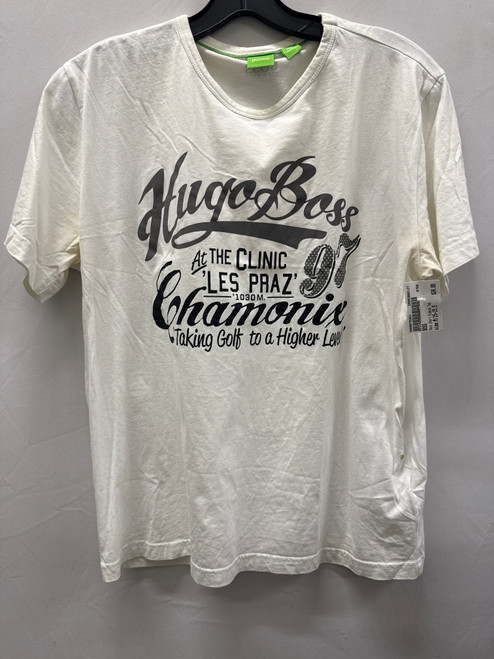 Vist Large View of Product Image Which is Used White BOSS Mens Short Sleeve Top M/15-15.5