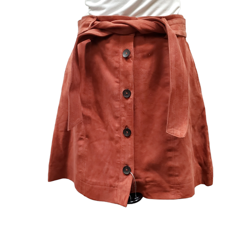 Used POLO RALPH LAUREN LEATHER SKIRT S-4/6