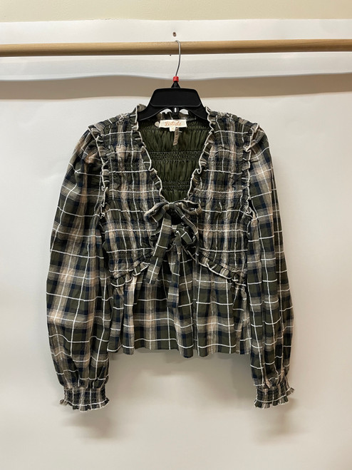 Vist Large View of Product Image Which is Used Listicle Long Sleeve Top L-12/14