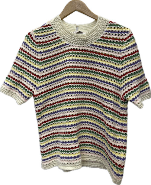 Vist Large View of Product Image Which is Used Nanette Nanette Lepore Short Sleeve Sweater L-12/14