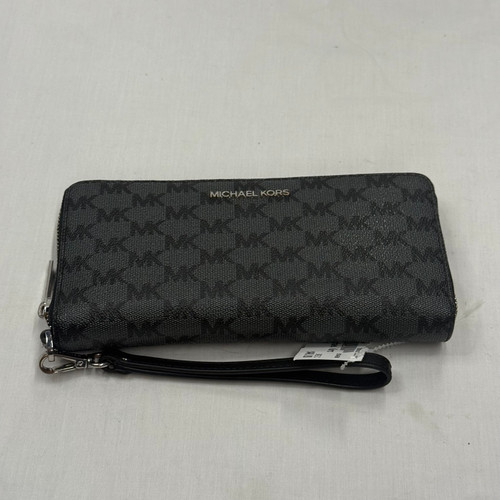 Vist Large View of Product Image Which is Used Michael Michael Kors Leather Wristlet