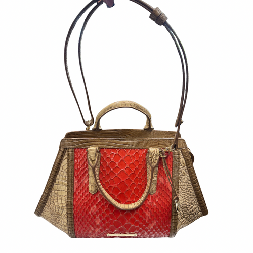 Vist Large View of Product Image Which is Used Brahmin Xlarge Leather Handbag
