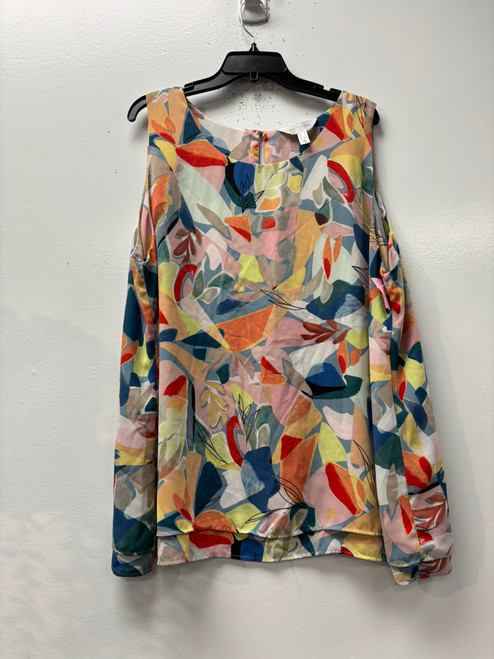 Vist Large View of Product Image Which is Used Addition Elle Sleeveless Top 3X-22