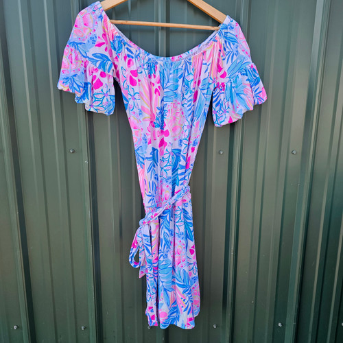 Vist Large View of Product Image Which is Used Lilly Pulitzer Spring Short Dress F M-8/10