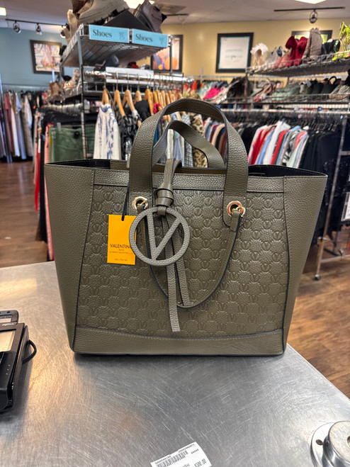 Vist Large View of Product Image Which is Used Valentino By Mario Va Xlarge Leather Handbag