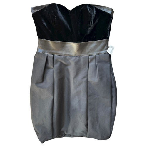 Vist Large View of Product Image Which is Used Givenchy Black Wool Dress with Silk and Lambskin Trim Size EU 42 (fits like US M)