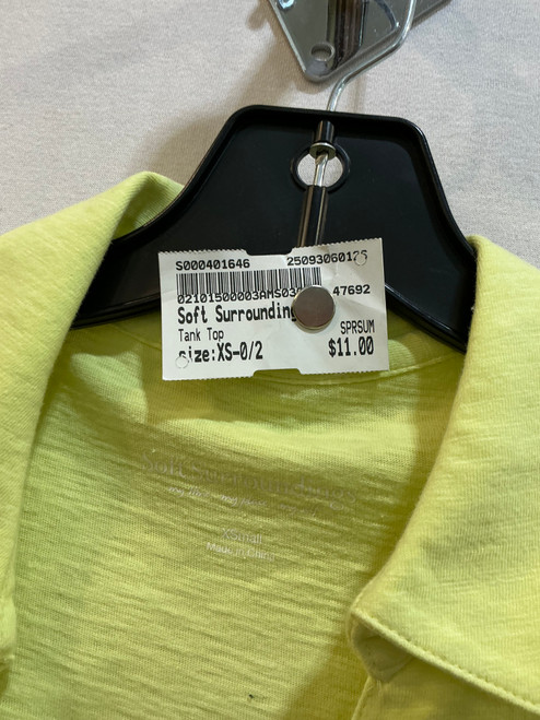 Vist Large View of Product Image Which is Used Soft Surroundings Tank Top XS-0/2