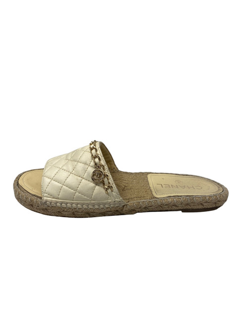 Used Chanel Sandals 39 60099-S000339929 Vist Large View of Product Image Which is Used Chanel Sandals 39