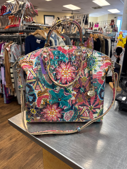 Vist Large View of Product Image Which is Used Brahmin Large Leather Handbag