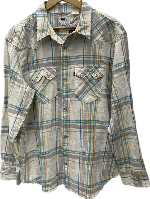 Vist Large View of Product Image Which is Used Levi's Mens Long Sleeve Top L/16-16.5