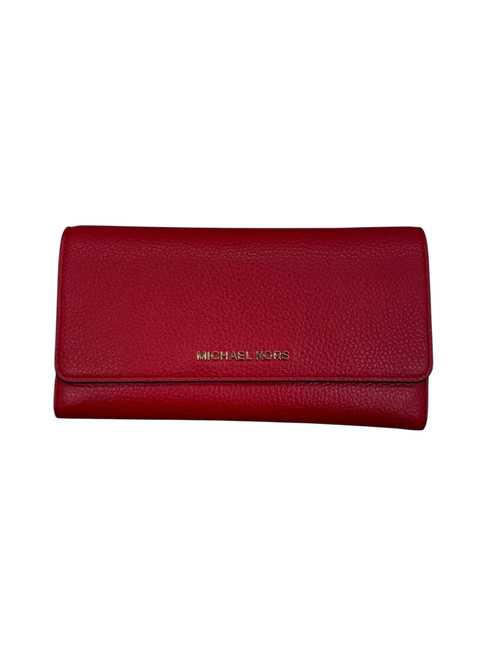 Vist Large View of Product Image Which is Used Michael Michael Kors Leather Wallet