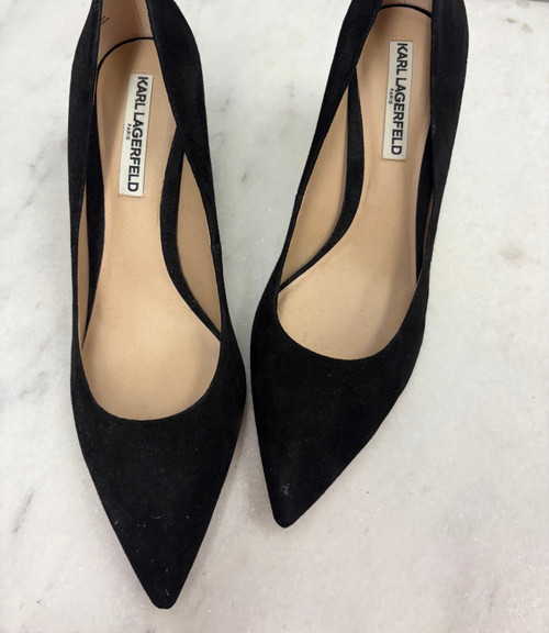 Vist Large View of Product Image Which is Used Karl Lagerfeld Low Heels 9.5