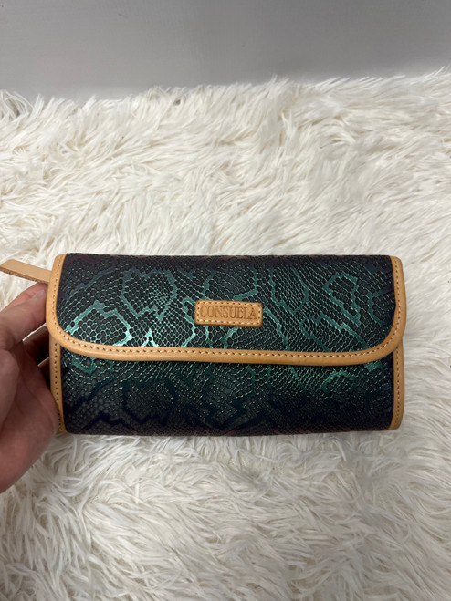 Vist Large View of Product Image Which is Used Consuela Leather Wristlet