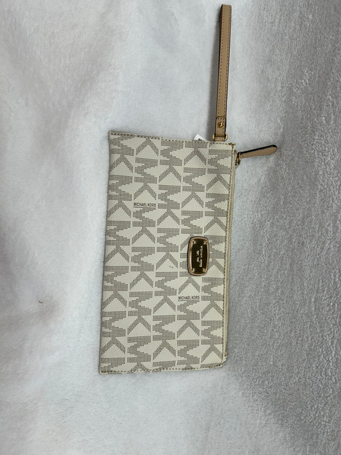 Vist Large View of Product Image Which is Used Michael Michael Kors Leather Wristlet