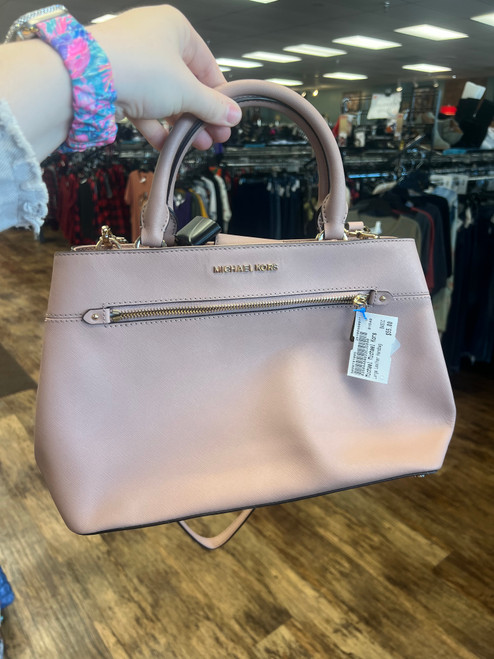 Vist Large View of Product Image Which is Used Michael Michael Kors Large Leather Handbag