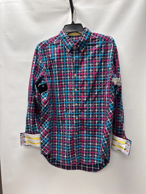 Vist Large View of Product Image Which is Used Robert Graham Mens Long Sleeve Top M/15-15.5