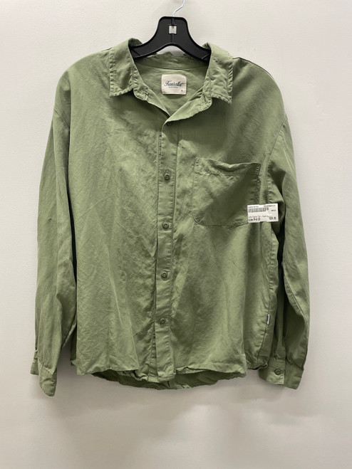 Vist Large View of Product Image Which is Used Green Kuwalla Long Sleeve Top M-8/10