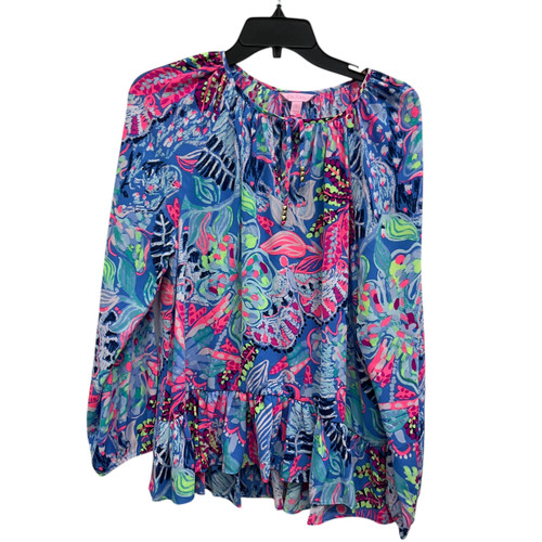 Used Lilly Pulitzer Long Sleeve Top L-12/14 60017-S001079845 Vist Large View of Product Image Which is Used Lilly Pulitzer Long Sleeve Top L-12/14