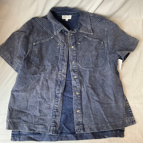 Used Unbranded Denim Jacket S-4/6 60045-S000782510 Vist Large View of Product Image Which is Used Unbranded Denim Jacket S-4/6