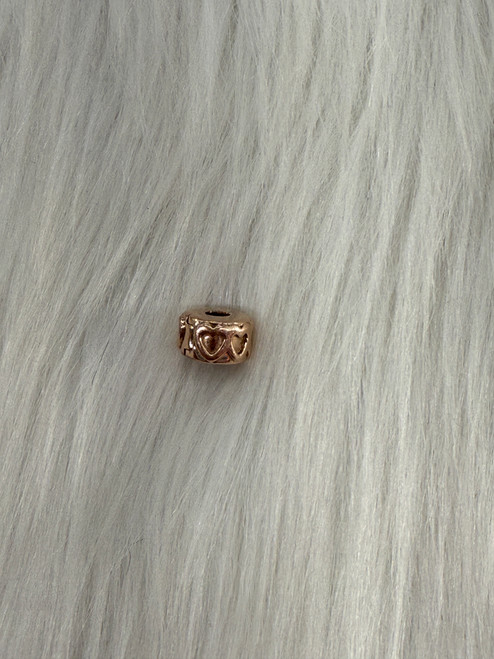 Vist Large View of Product Image Which is Used Pandora Rose Gold Heart Charm