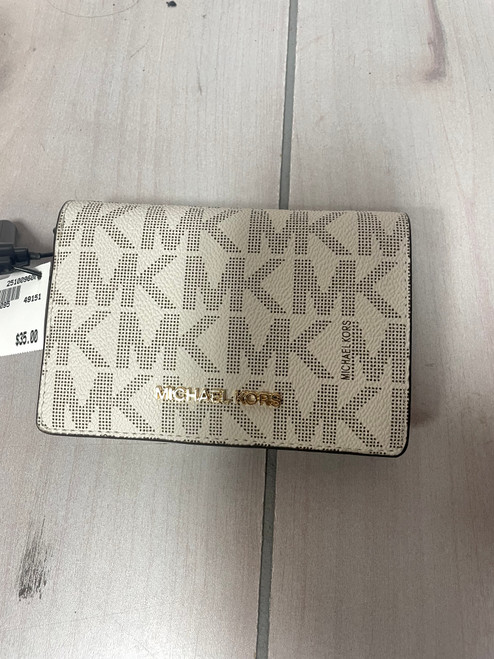 Vist Large View of Product Image Which is Used Michael Kors Leather Wallet