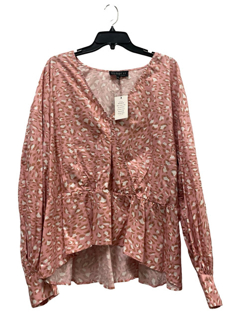 Vist Large View of Product Image Which is Used Eloquii Long Sleeve Top 3X-22