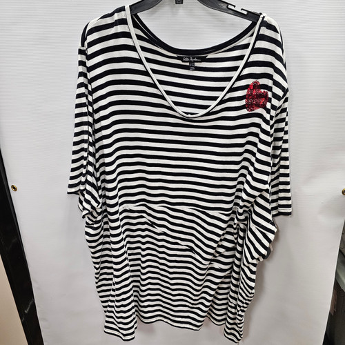 Vist Large View of Product Image Which is Used Ulla Popken Short Sleeve Top F 6X-28/30