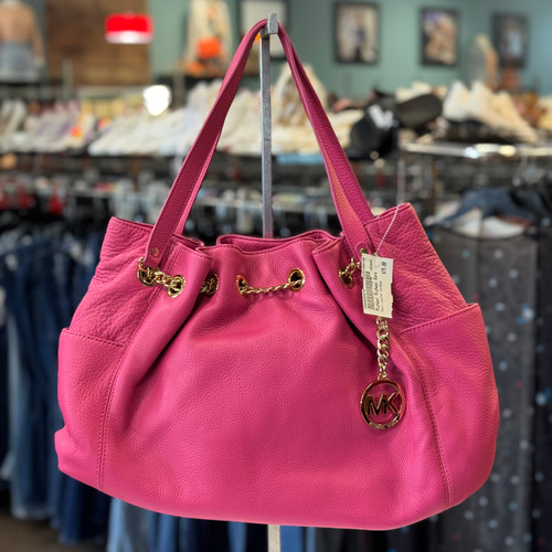 Vist Large View of Product Image Which is Used Michael Michael Kors Small Leather Handbag