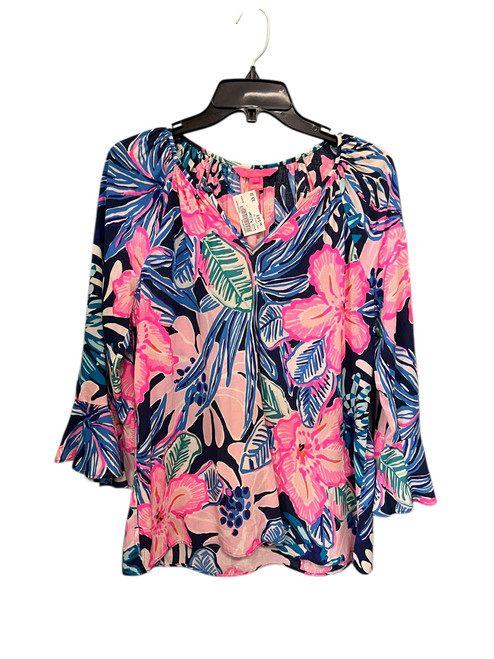 Used Lilly Pulitzer Long Sleeve Top S-4/6 60085-S000339765 Vist Large View of Product Image Which is Used Lilly Pulitzer Long Sleeve Top S-4/6
