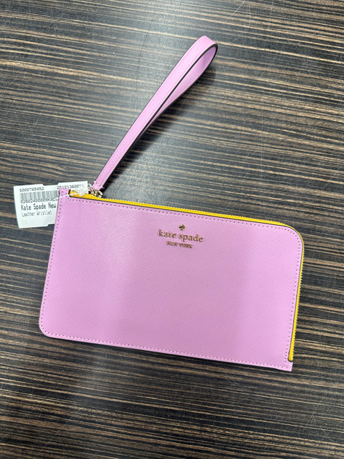Vist Large View of Product Image Which is Used Kate Spade New York Leather Wristlet