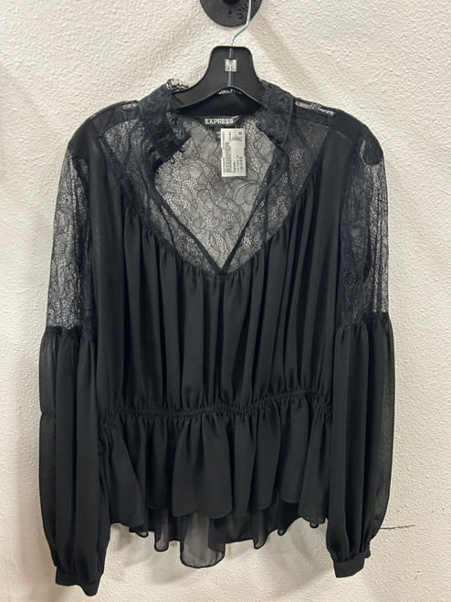 Vist Large View of Product Image Which is Used Express Long Sleeve Top S-4/6