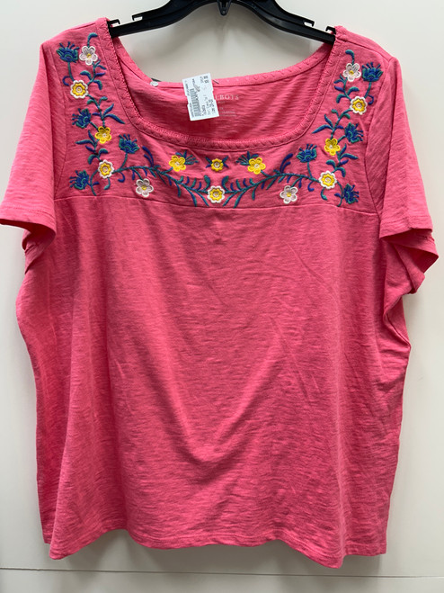 Vist Large View of Product Image Which is Used Talbots Short Sleeve Top 2X-20 jff5