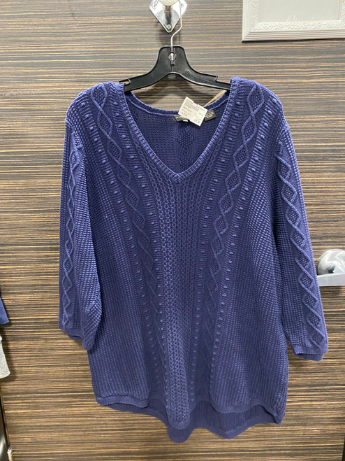 Vist Large View of Product Image Which is Used Jeanne Pierre Heavyweight Sweater 2X-20