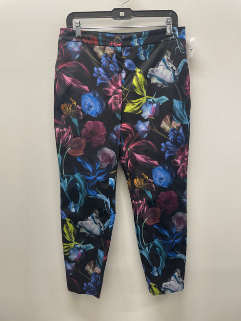 Vist Large View of Product Image Which is Used Black Multicolour Floral Ted Baker London Casual Pant 4-27