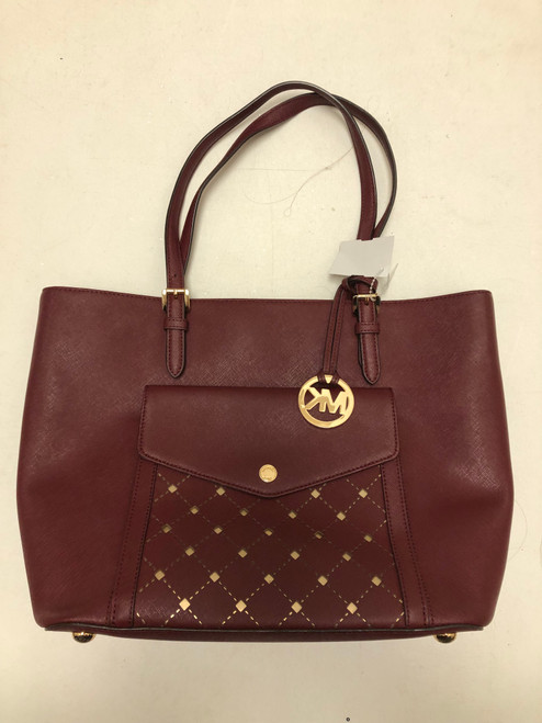 Vist Large View of Product Image Which is Used Michael Michael Kors Large Leather Handbag