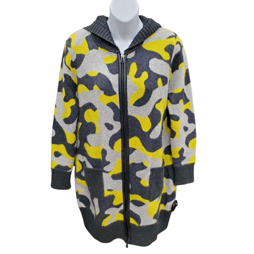 Vist Large View of Product Image Which is Used Mila Camo Heavyweight Sweater S-4/6
