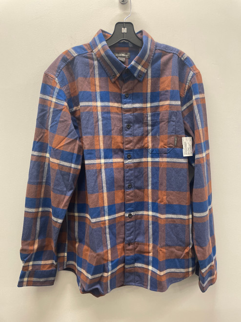 Vist Large View of Product Image Which is Used NWT Brown & Blue Plaid Eddie Bauer Mens Long Sleeve Top L/16-16.5