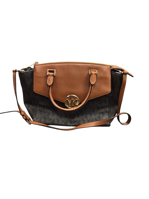 Vist Large View of Product Image Which is Used Michael Michael Kors Large Leather Handbag