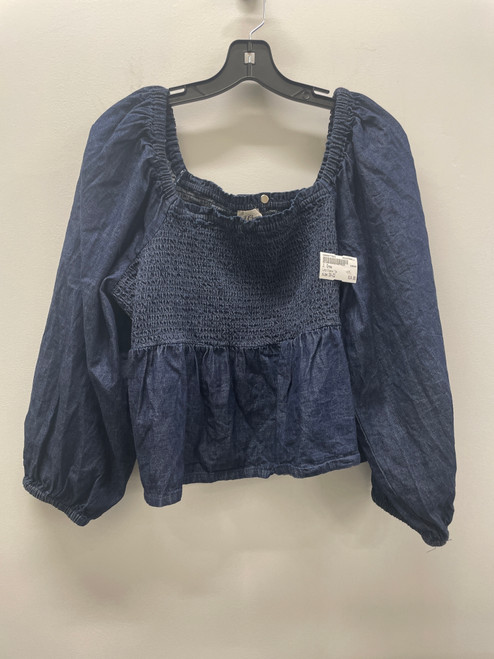Vist Large View of Product Image Which is Used Blue J. Crew Long Sleeve Top 3X-22
