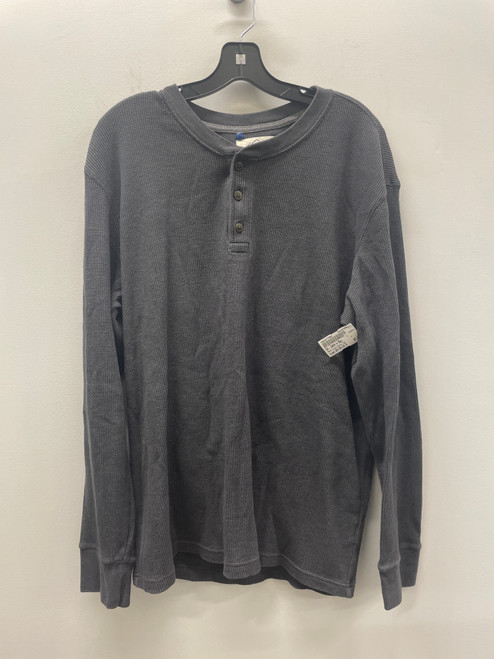 Vist Large View of Product Image Which is Used Grey St. John's Bay Mens Long Sleeve Buttoned Sweater 2X/18-18.5