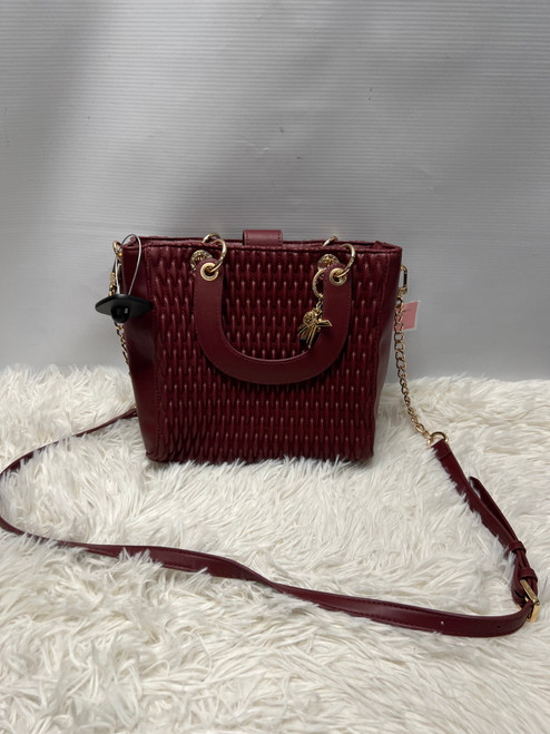Vist Large View of Product Image Which is Used Anne Klein Small Leather Handbag