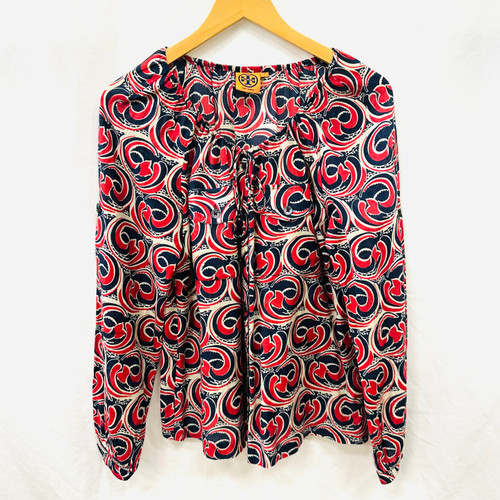 Used Tory Burch Long Sleeve Top P M-8/10 60003-S000874510 Vist Large View of Product Image Which is Used Tory Burch Long Sleeve Top P M-8/10