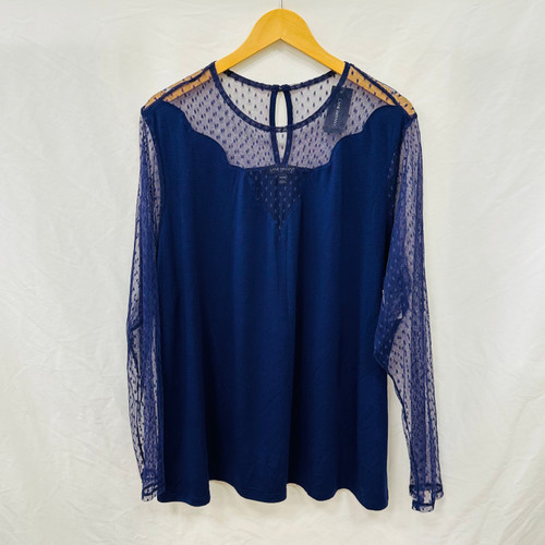 Vist Large View of Product Image Which is Used Lane Bryant Long Sleeve Top P 4X-24