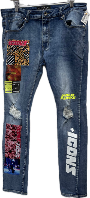 Vist Large View of Product Image Which is Used Eternity Mens Denim 34W