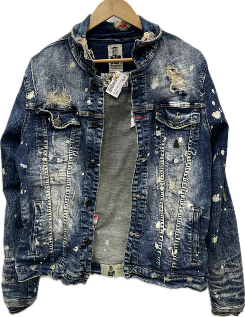 Vist Large View of Product Image Which is Used Industrial Mens Denim Jacket S
