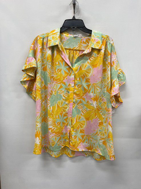 Vist Large View of Product Image Which is Used Unbranded Short Sleeve Top 1X-18